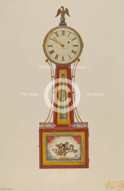 Banjo Clock, c. 1939. Creator: Frank M Keane.