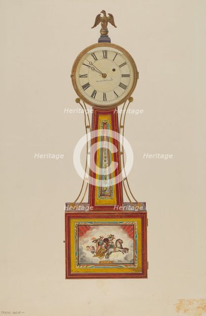 Banjo Clock, c. 1939. Creator: Frank M Keane.