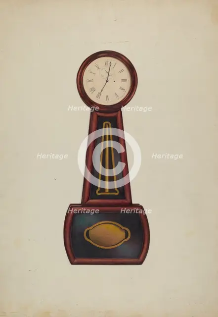 Banjo Clock, c. 1942. Creator: Ralph Morton.