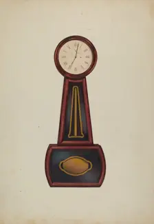 Banjo Clock, c. 1942. Creator: Ralph Morton