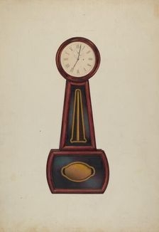 Banjo Clock, c. 1942. Creator: Ralph Morton