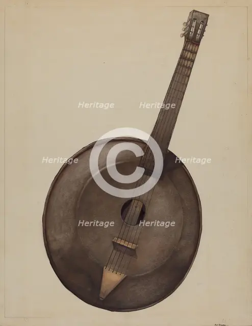 Banjo, c. 1937. Creator: Alf Bruseth.