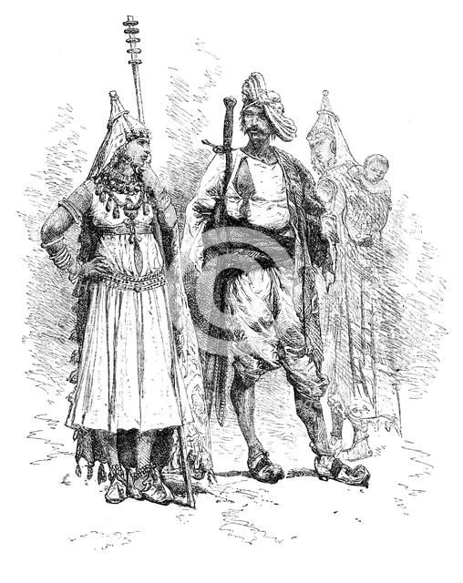 Banjari men and women, Orissa, India, 1895. Artist: Unknown