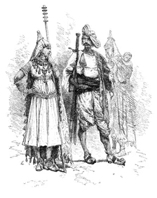 Banjari men and women, Orissa, India, 1895