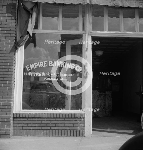 Bank at Homerville, Georgia, 1937. Creator: Dorothea Lange.