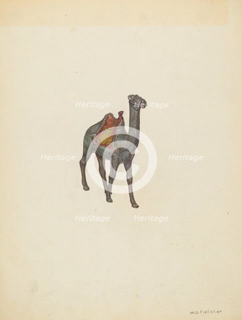 Bank Camel, c. 1940. Creator: William O. Fletcher.