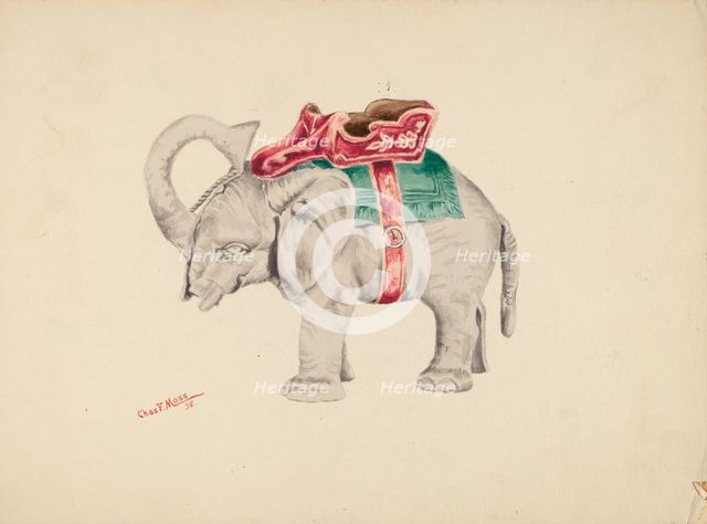 Bank: Elephant, 1938. Creator: Charles Moss.