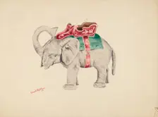 Bank: Elephant, 1938. Creator: Charles Moss