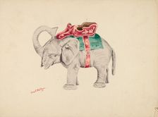 Bank: Elephant, 1938. Creator: Charles Moss