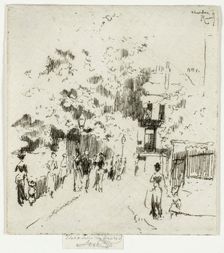 Bank Holiday, Corner of Beaufort Street, Chelsea, 1888-89. Creator: Theodore Roussel