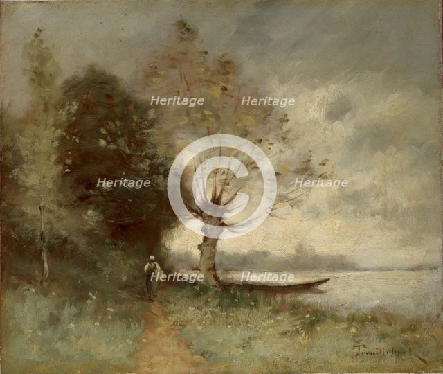Bank of the Loire Near Chouze, 1893. Creator: Paul-Désiré Trouillebert.