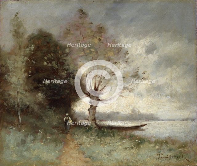 Bank of the Loire Near Chouze', 1893. Creator: Trouillebert, Paul Desire (1829-1900).