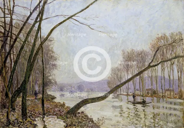 Bank of the Seine in Autumn, 1876. Creator: Alfred Sisley.
