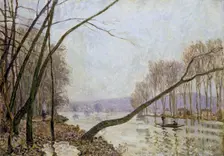 Bank of the Seine in Autumn, 1876. Creator: Alfred Sisley