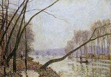 Bank of the Seine in Autumn, 1876. Creator: Alfred Sisley