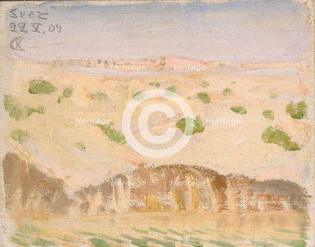 Bank of the Suez Canal, 1909. Creator: Akseli Gallen-Kallela.