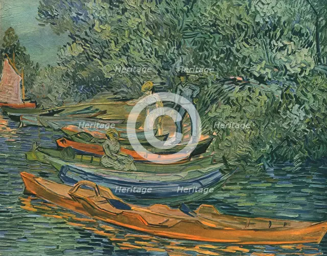 'Bank of the River with Rowing-Boats at Auvers', 1890, (1947).  Creator: Vincent van Gogh.