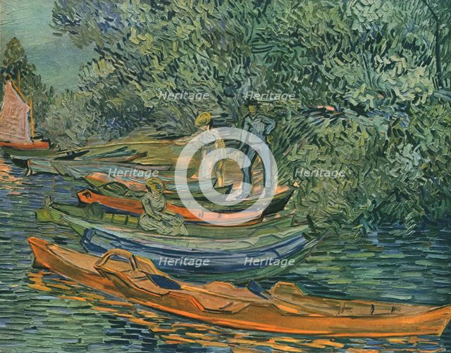 'Bank of the River with Rowing-Boats at Auvers', 1890, (1947).  Creator: Vincent van Gogh.