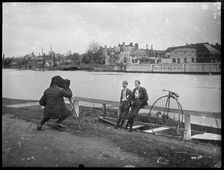 Bank of the River Thames, London, c1890
