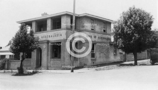 Bank of Australasia, Unknown branch, 1935. Creator: Jack Bain.