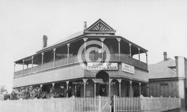 Bank of Australasia,  Charlotte Street, Crows Nest, Queensland, 1924. Creator: Jack Bain.