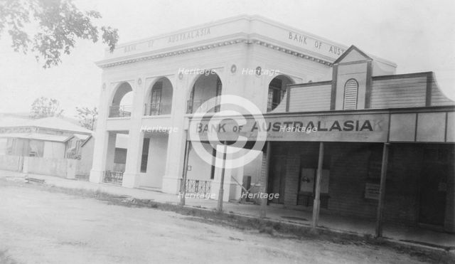 Bank of Australasia, Lake Street, Cairns, Queensland, 1935. Creator: Jack Bain.