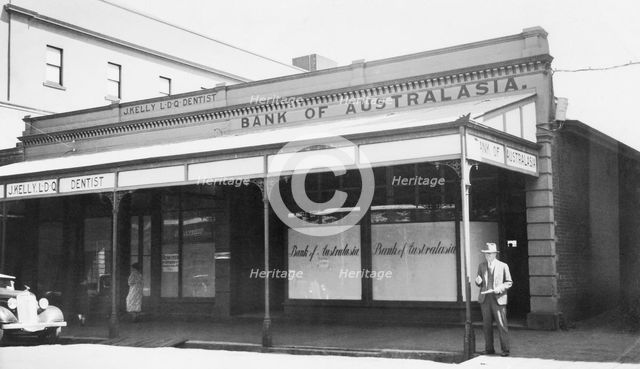 Bank of Australasia, Maryborough, Queensland, 1923. Creator: Jack Bain.