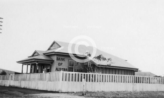 Bank of Australasia, Richmond, Queensland, 1935. Creator: Jack Bain.