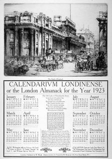 Bank of England, City of London, 1922. Artist: William Monk