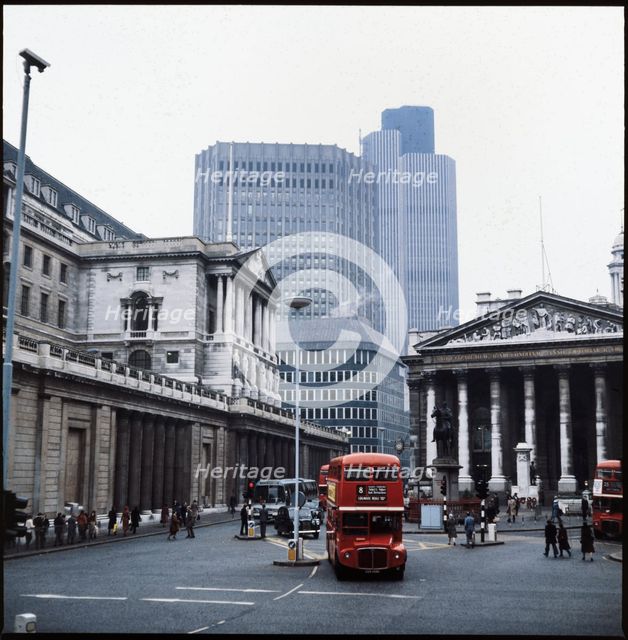 Bank of England, Threadneedle Street, City of London, Greater London Authority, 1975-1985. Creator: Leonard Robin Mattock.