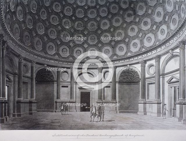 Bank of England, Threadneedle Street, London, c1790. Artist: Thomas Malton II