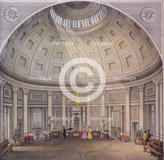 Bank of England, Threadneedle Street, London, c1840. Artist: Anon