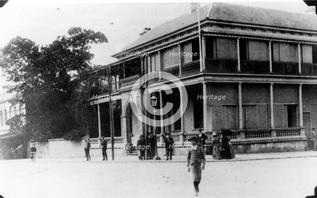 Bank of New South Wales on the corner of Queen and George Streets Brisbane, c1888. Creator: Unknown.