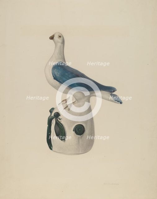 Bank Pidgeon, 1935/1942. Creator: Emanuel Jacobson.