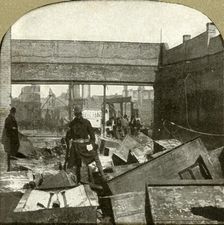 Bank safes being guarded 1906. Creator: Unknown