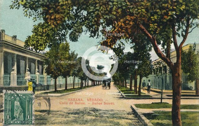 Banos Street, Havana, Cuba, c1910. Artist: Unknown