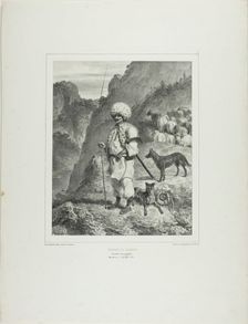 Bannat Shepherd, Left Bank of the Danube, 1838. Creator: Auguste Raffet