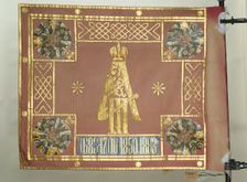 Banner of the Leib-Guard Preobrazhensky Regiment, 1883. Artist: Flags, Banners and Standards