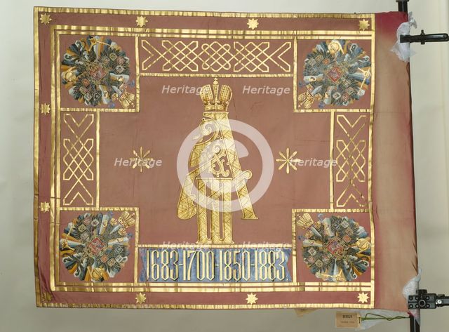 Banner of the Leib-Guard Preobrazhensky Regiment, 1883. Artist: Flags, Banners and Standards  
