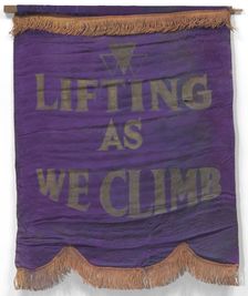 Banner with motto of the National Association of Colored Women's Clubs, ca. 1924. Creator: Unknown