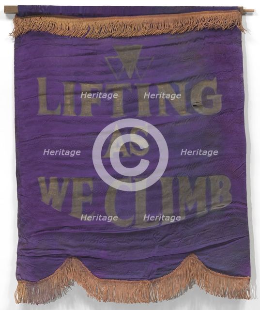 Banner with motto of the National Association of Colored Women's Clubs, ca. 1924. Creator: Unknown.
