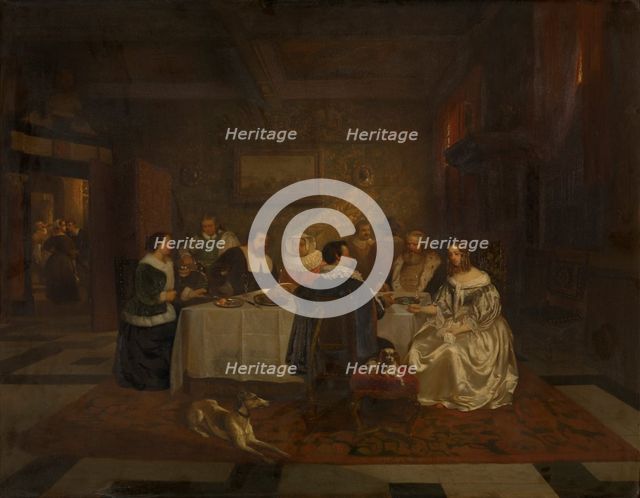 Banquet, 1850. Creator: Willem Linnig I.