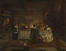 Banquet, 1850. Creator: Willem Linnig I