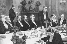 Banquet to the Right Hon Sir John MacDonald, Prime Minister of Canada 1886. Creator: Unknown