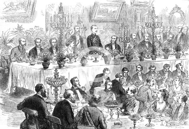 Banquet to Sir Garnet Wolseley at Portsmouth, 1874. Creator: Unknown.