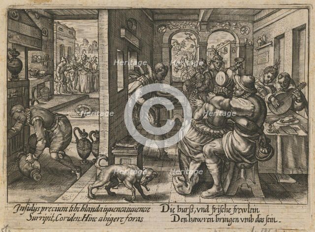 Banquet with Musicians, ca. 1600. Artist: Passe, Crispijn van de, the Elder (1564-1637)