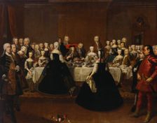 Banquet at the Court of Vienna "En grand couvert", 1734. Creator: Johan Lundberg