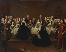 Banquet at the Court of Vienna "En grand couvert", 1734. Creator: Johan Lundberg