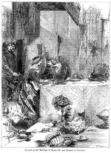 Banquet at the marriage of King Henry III (1207-1272) and Eleanor of Provence (c1223-1291), 1236