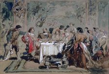 Banquet at Lucentio's house 1859. Artist: Sir John Gilbert